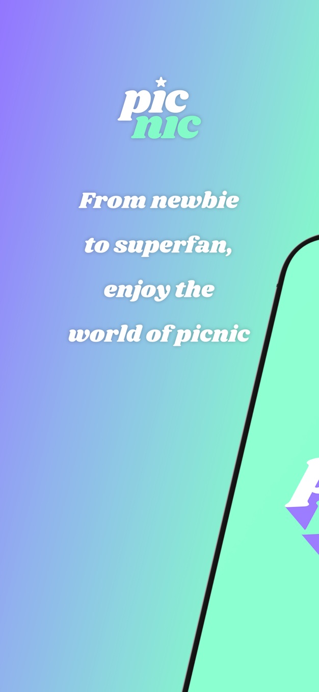 picnic 启动页标语：从新手到超级粉丝